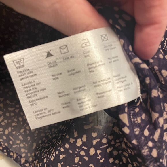 Esprit Purple Women’s Button Down Sheer Shirt Size XL - Picture 11 of 14